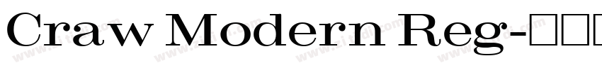 Craw Modern Reg字体转换
